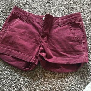 Aeropostale maroon cargo shorts